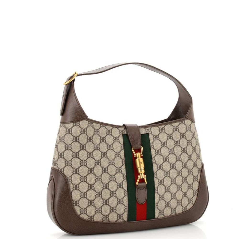Balenciaga x Gucci The Hacker Project Jackie 1961 Hobo BB Coated Canvas Medium - Picture 2 of 6